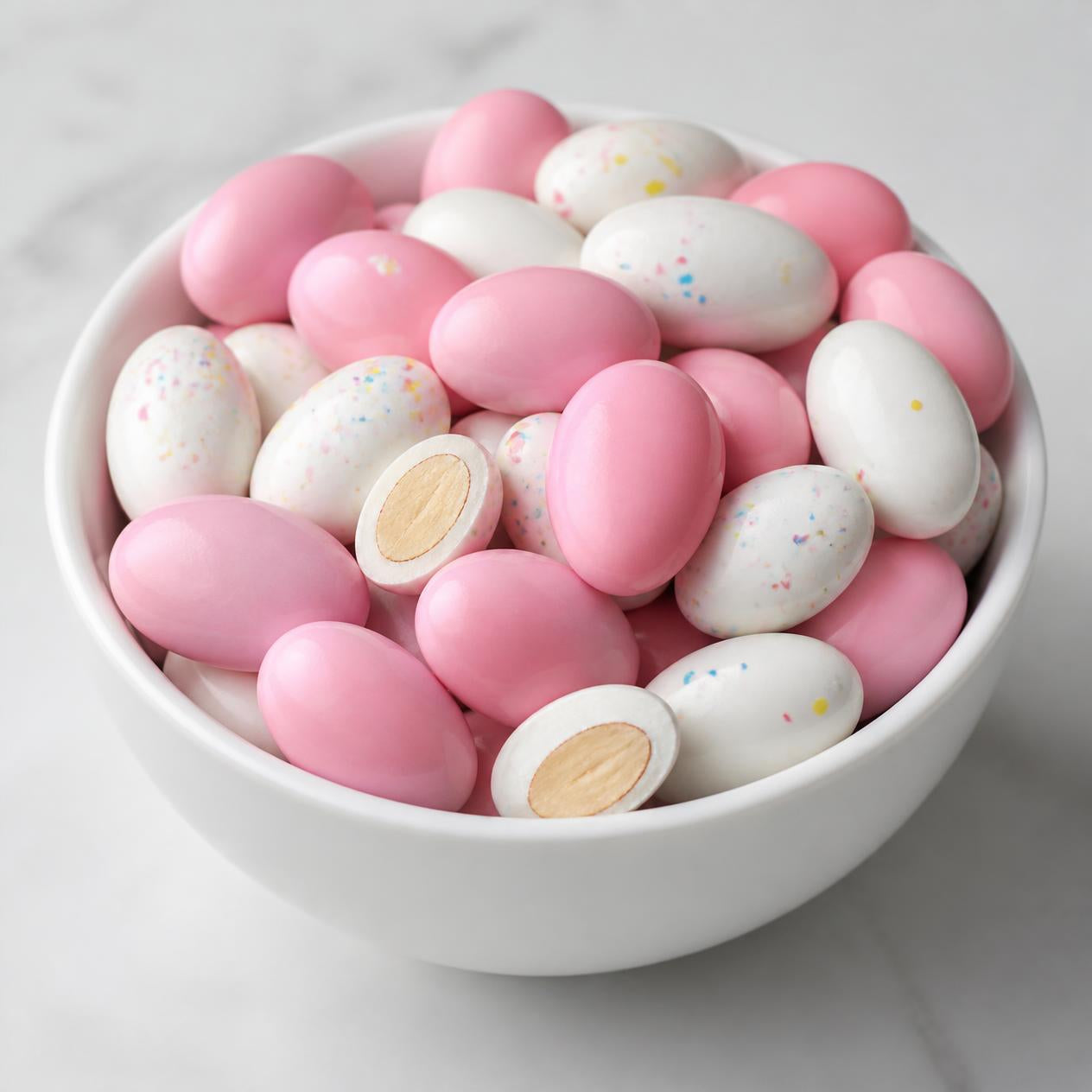 Pink and White Almonds