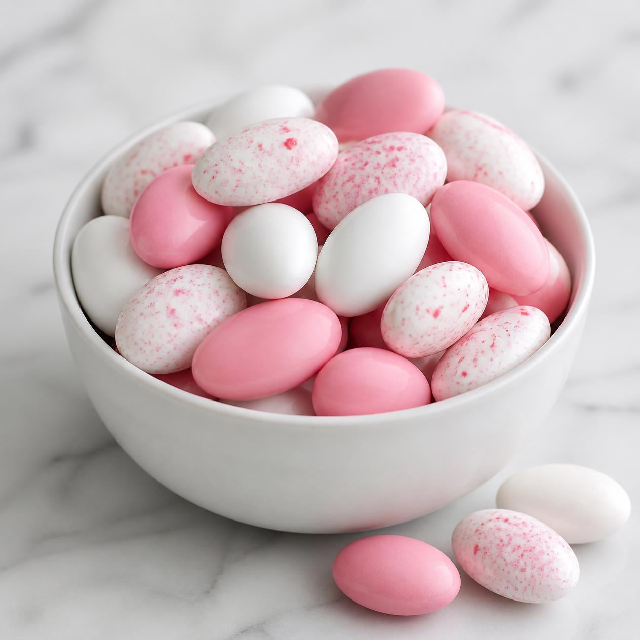 Pink and White Almonds
